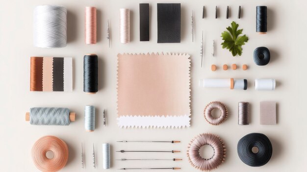 Muestrario de hilos y bordados